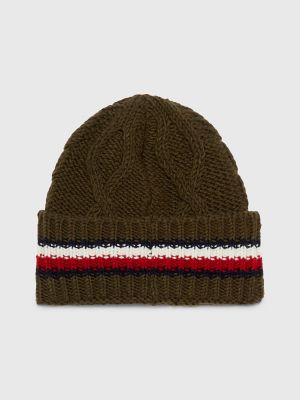 Chunky Hilfiger Knit Beanie | Tommy Cable
