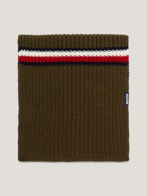 Cable Knit Chunky Scarf, Army Green