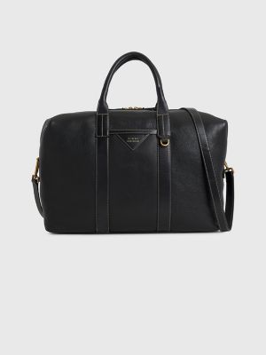 TOMMY HILFIGER travel bag Premium Leather Duffle Bag Black | Buy bags,  purses & accessories online | modeherz