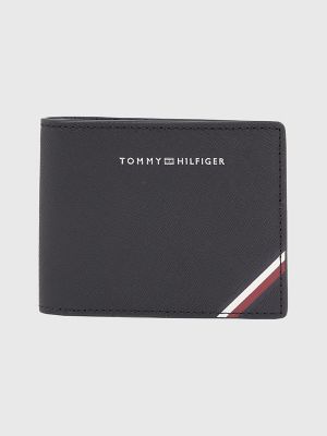 Tommy Hilfiger Castell Black Leather Men's Wallet