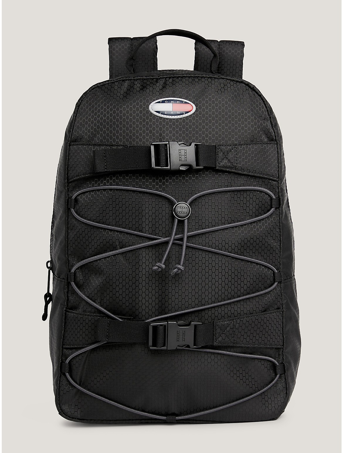Tommy Hilfiger Men's TJ Badge Logo Bungee Backpack - Black