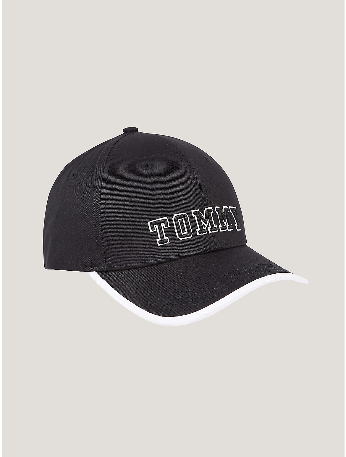Tommy Hilfiger Archive Embroidered Monotype Logo Cap In Black