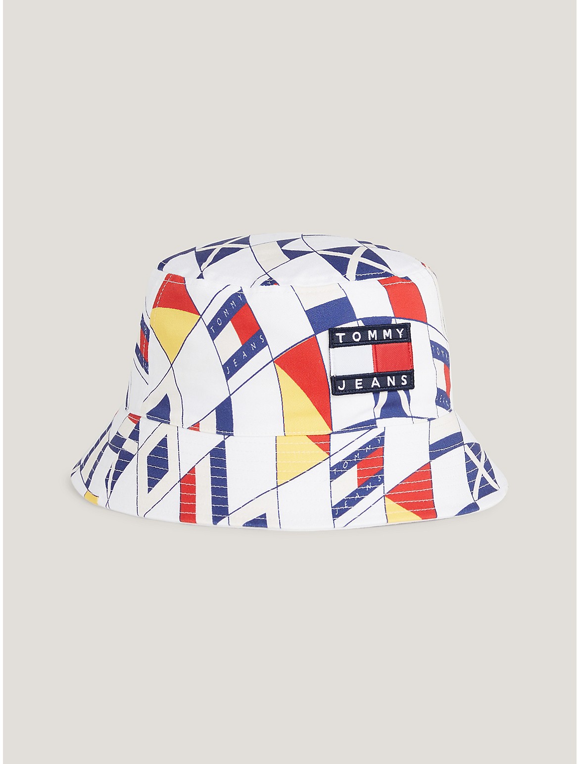 Tommy Hilfiger Men's TJ Flag Logo Nautical Bucket Hat - Multi