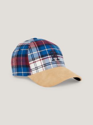 Tommy Hilfiger Tartan Check Th Monogram Bucket Hat in Red