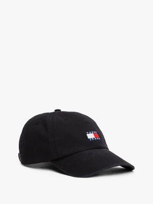 Tommy Jeans Badge Logo Baseball Cap, Black
