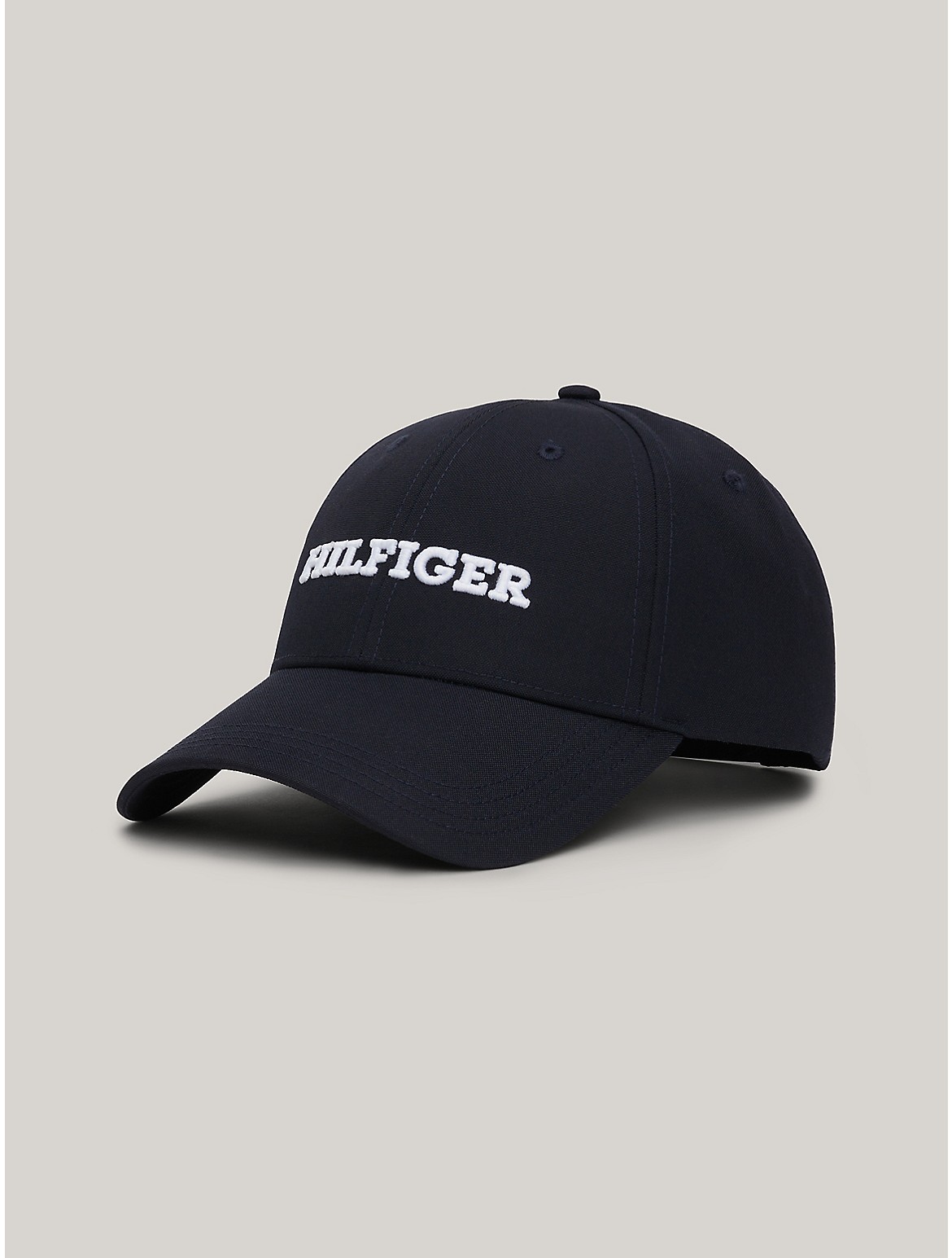 Shop Tommy Hilfiger Embroidered Monotype Snap Back Cap In Space Blue