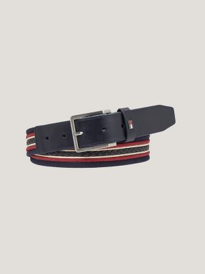 Braided Accent Stripe Belt