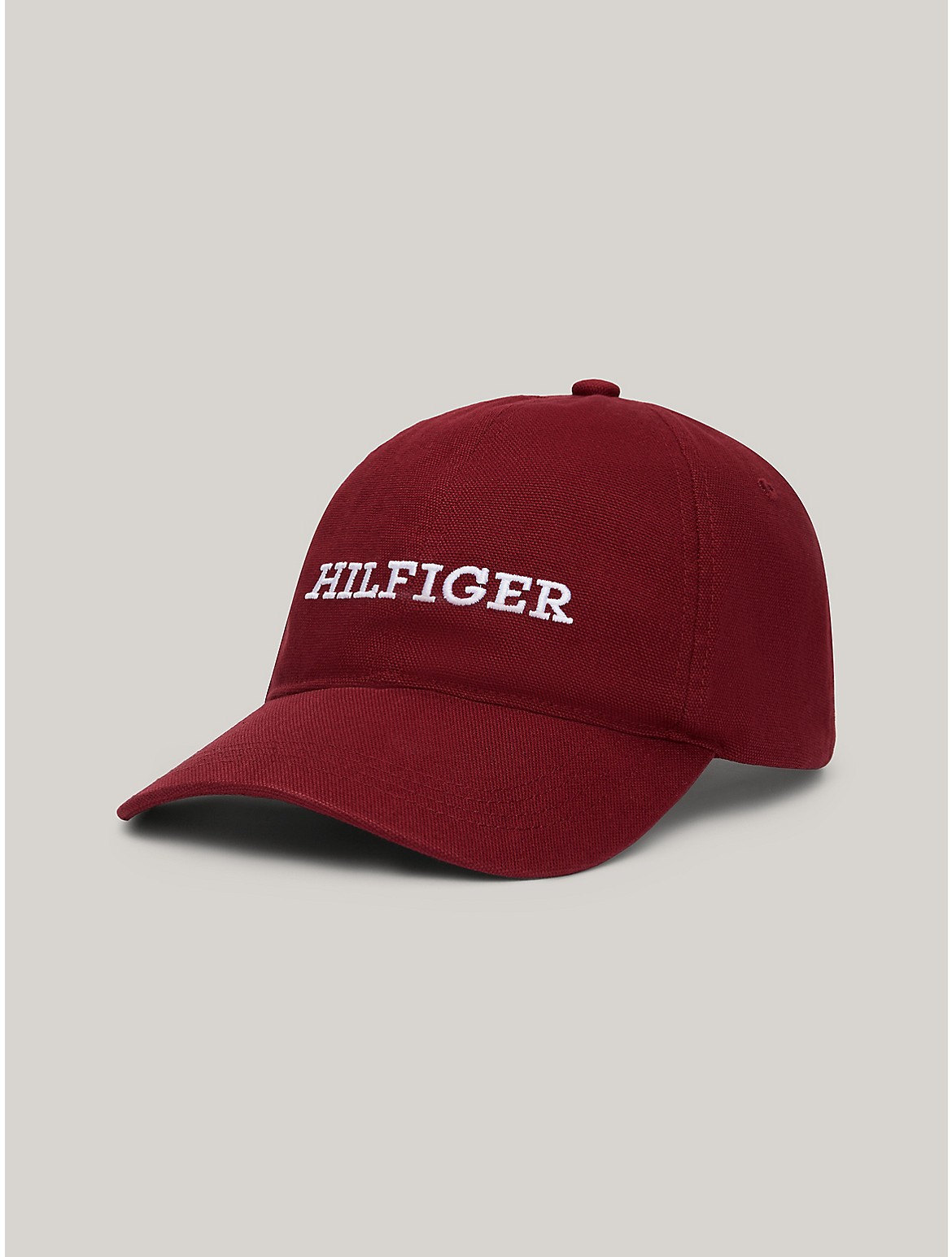 Tommy Hilfiger Embroidered Monotype Cap In Rouge