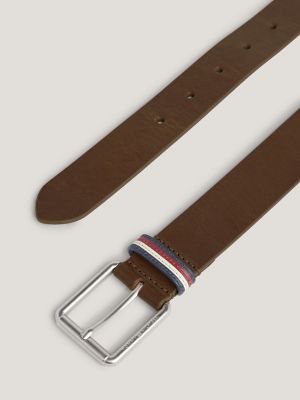 Braided Accent Stripe Belt