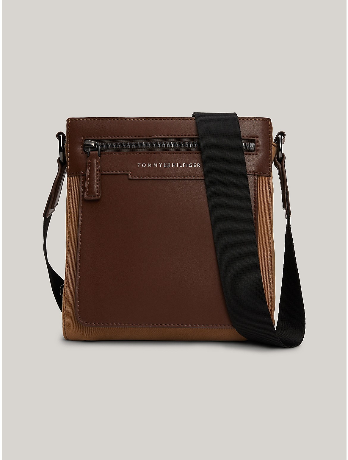 Tommy Hilfiger Men's Leather Trim Mini Crossbody Bag
