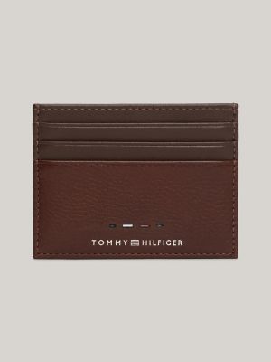 Tommy Premium Leather Card Holder, Cognac
