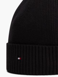 Cotton-Cashmere Blend Beanie — Black 3