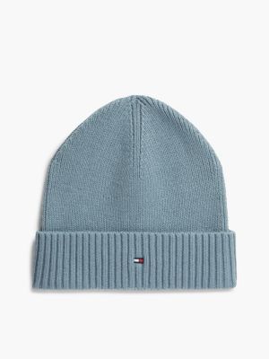 Cotton-Cashmere Blend Beanie, Frozen Creek