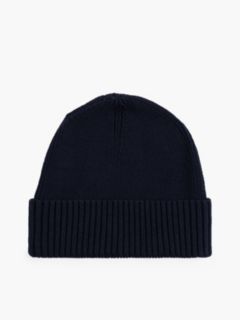 Cotton-Cashmere Blend Beanie — Space Blue 2