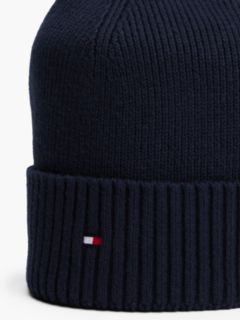 Cotton-Cashmere Blend Beanie — Space Blue 3