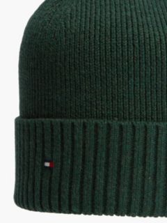 Cotton-Cashmere Blend Beanie — Majestic Emerald Melange 3