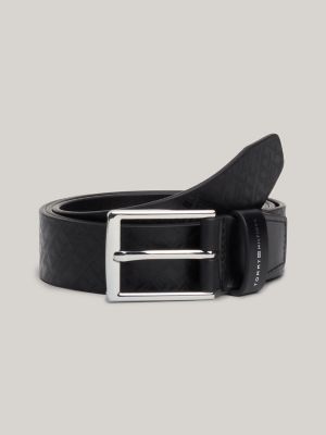 Monogram Leather Belt Tommy Hilfiger