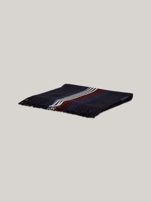 Tommy Stripe Scarf, Space Blue