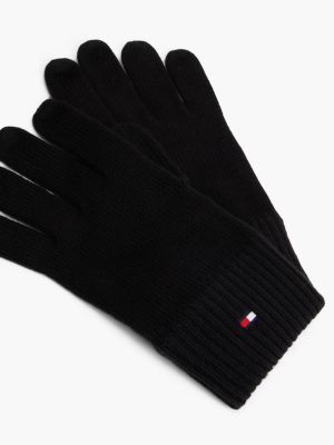 Мужские перчатки Tommy Hilfiger Flag Logo Cotton-Cashmere Blend Glove — фото 3