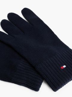 Flag Logo Cotton-Cashmere Blend Glove — Space Blue 3