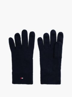 Flag Logo Cotton-Cashmere Blend Glove — Space Blue 1