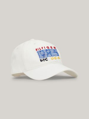 Hilfiger Team Baseball Hat, Ecru