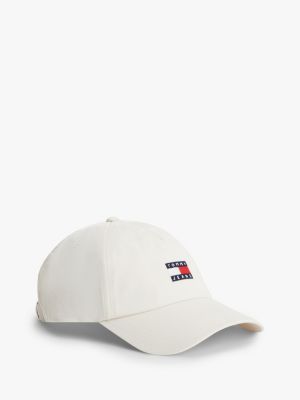 Tommy Jeans Badge Logo Baseball Cap, Ivory