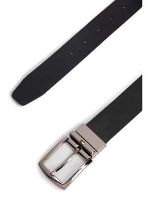 Мужской ремень Tommy Hilfiger Reversible Leather Belt, цвет: Коричневый — фото 4