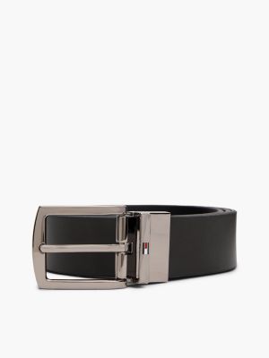 Мужской ремень Tommy Hilfiger Reversible Leather Belt, цвет: Коричневый — фото 6