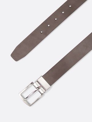 Reversible Leather Belt, Black / Coffee Bean