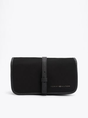 Tommy Logo Travel Wash Bag, Black