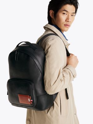 Leather backpack tommy hilfiger online