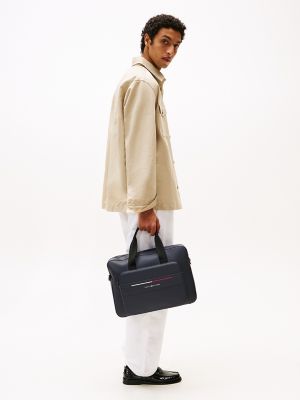 Classic Signature Laptop Bag, Space Blue