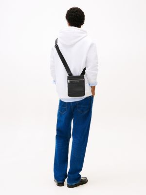 Hilfiger Pebble Grain Mini Crossbody Bag, Black