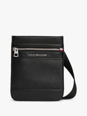 Hilfiger Pebble Grain Mini Crossbody Bag, Black