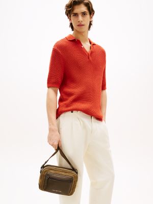 Tonal Suede and Leather Crossbody Bag, Coastal Taupe