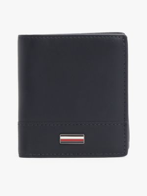 Hilfiger Leather Trifold Wallet, Space Blue