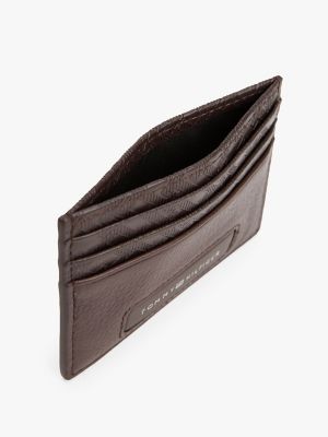 Мужские сумки Tommy Hilfiger Pebbled Leather Monogram Card Holder — фото 3