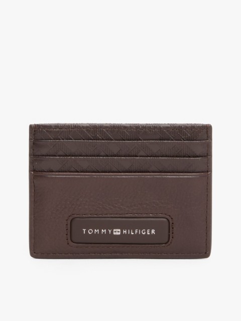 Мужские сумки Tommy Hilfiger Pebbled Leather Monogram Card Holder
