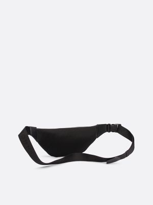 Tommy Stripe Belt Bag, Black