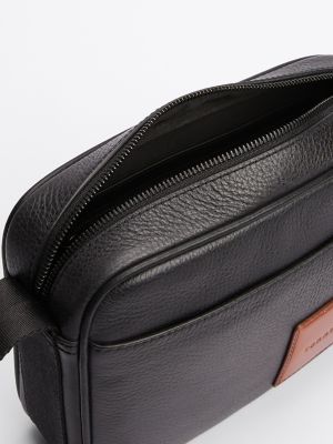 【 】 Casual Prep Leather Crossbody Bag AM13311_BDS_FNT