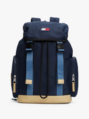 Tommy Badge Flap Backpack, Dark Night Navy