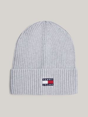 TJ Badge Organic Cotton Beanie Tommy Hilfiger