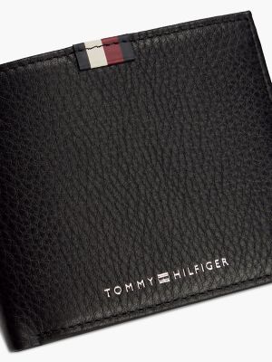 Мужской кошелёк Tommy Hilfiger Leather Card & Coin Wallet, цвет: Чёрный — фото 2