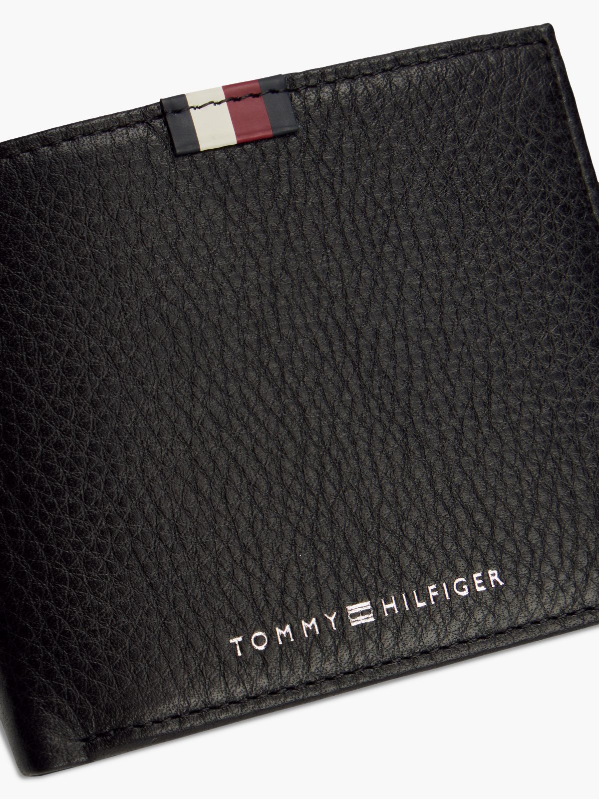 Leather Card & Coin Wallet — Black