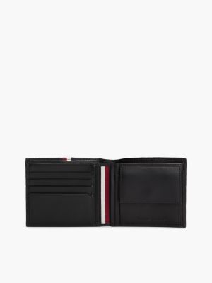 Мужской кошелёк Tommy Hilfiger Leather Card & Coin Wallet, цвет: Чёрный — фото 4
