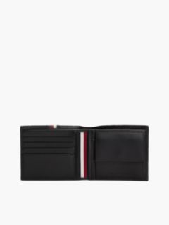 Leather Card & Coin Wallet — Black 4