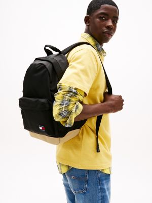  Jeans Essential Daily Dome バックパック TOMMY JEANS Black Men's Essential Daily Dome Backpack