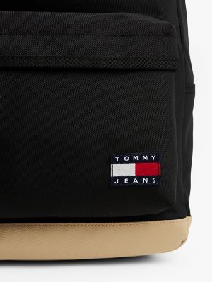  Jeans Essential Daily Dome バックパック TOMMY JEANS Black Men's Essential Daily Dome Backpack