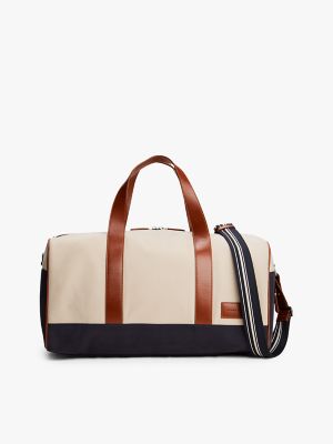 Colorblock Duffel Bag, Classic Beige